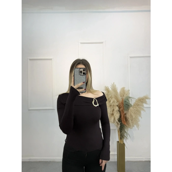 Limerence Gold Tokalı Bluz  060