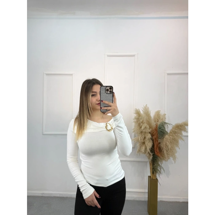 Limerence Gold Tokalı Bluz  060