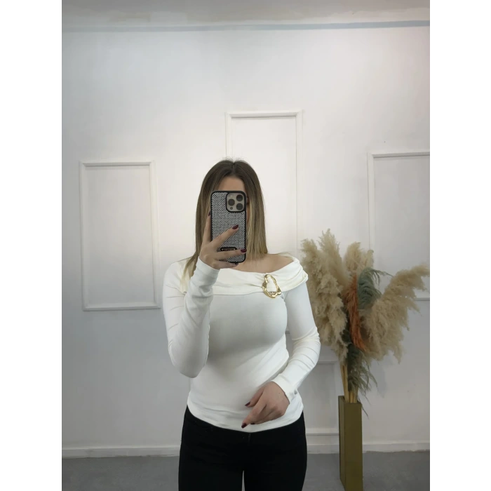 Limerence Gold Tokalı Bluz  060