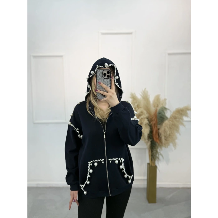 Muos İncili Kapişonlu Ceket