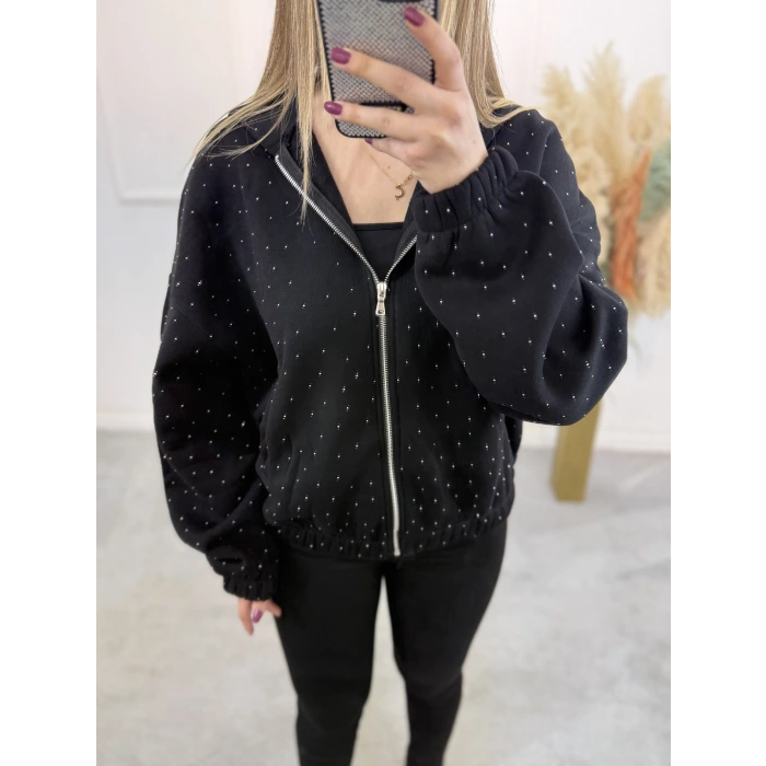 Nillo Taş Detaylı Kapişonlu Ceket