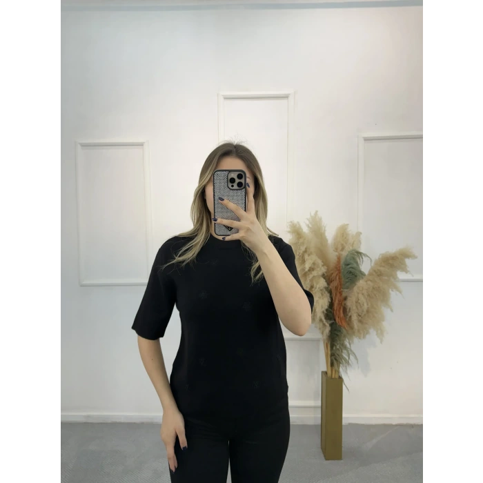 Purlie Nakışlı Triko Kazak