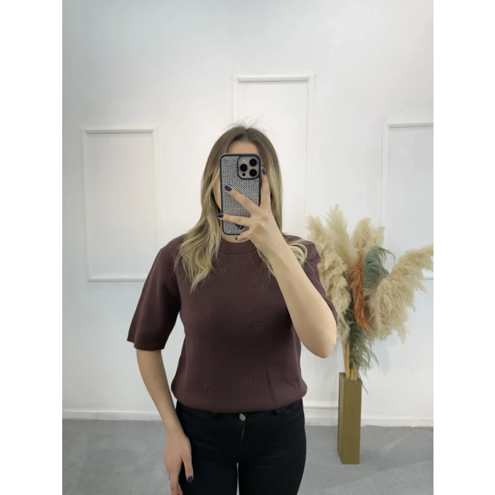 Purlie Nakışlı Triko Kazak