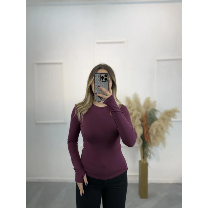 Sea Arka Dikişli Parmak Geçmeli Bluz