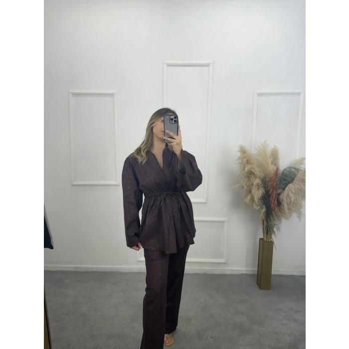 Simli Bel Büzgülü İkili Takım