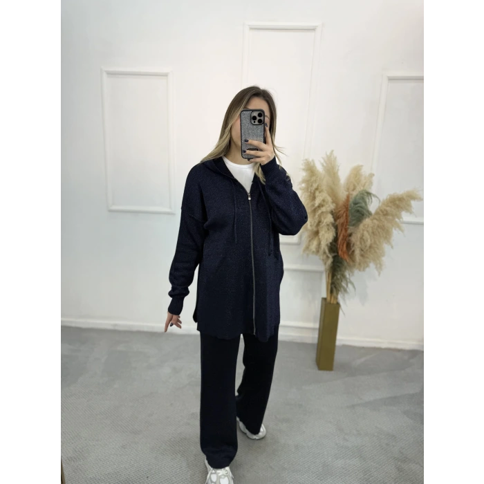 Tatar Simli Merserize Fermuarlı İkili Takım