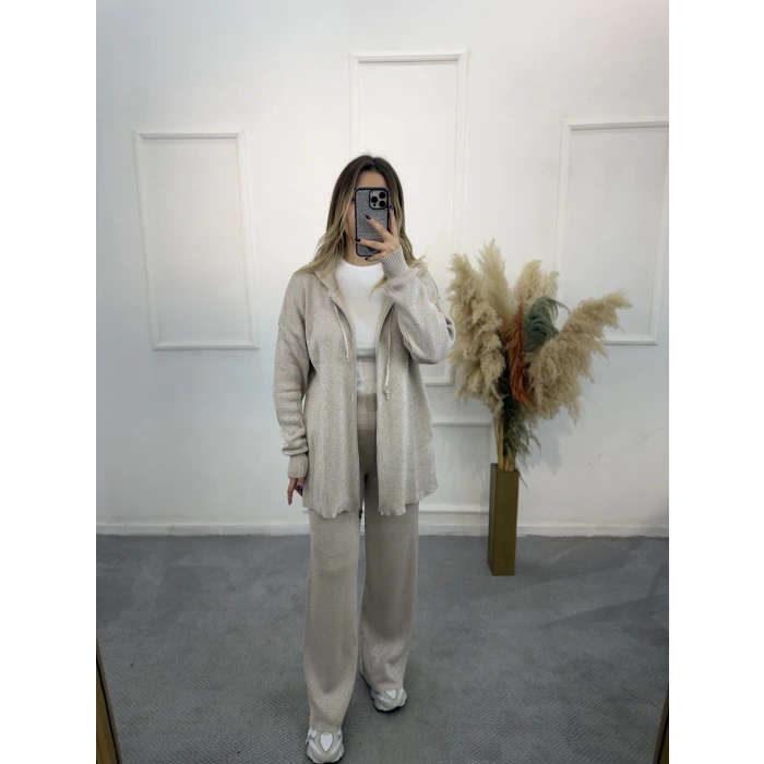 Tatar Simli Merserize Fermuarlı İkili Takım