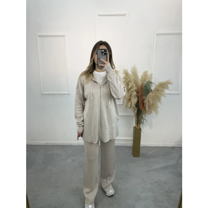 Tatar Simli Merserize Fermuarlı İkili Takım