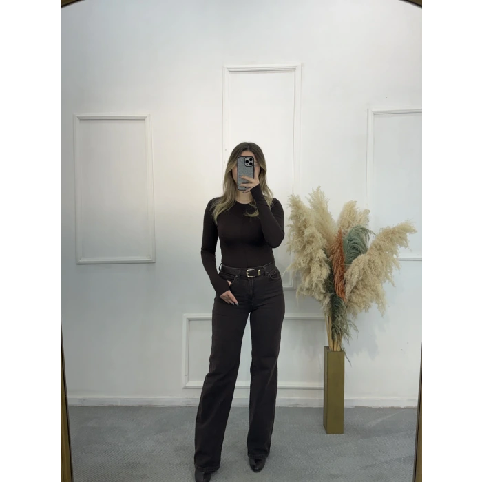 Vela Kemerli Yarım Likralı Palazzo Jean