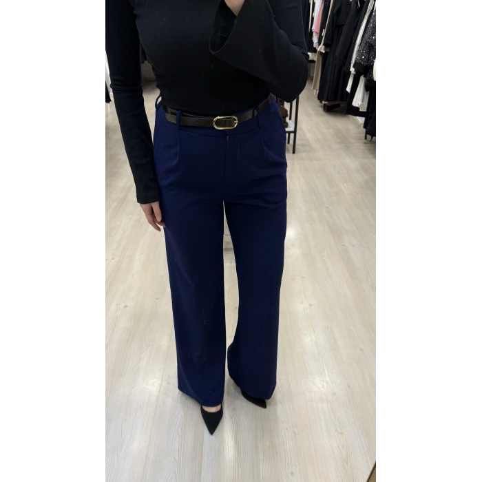 Wike Kendinden Kemerli Palazzo Pantolon