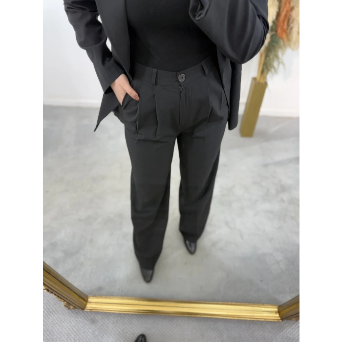 Zra Palazzo Pantolonlu Blazer İkili Takım