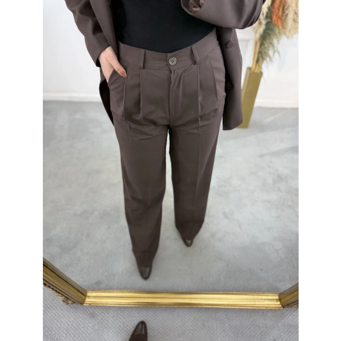 Zra Palazzo Pantolonlu Blazer İkili Takım