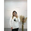 Willow Bymn Siyah Şeritli Sweatshirt