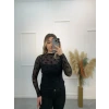 Fiyonklu Transparan Bluz