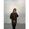 Sork Kol Zımbalı Merserize Tunik