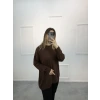 Wety Düz Kol Katlamalı Merserize Tunik