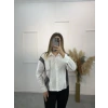 Triko Garnili Poplin Taşlı Gömlek