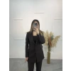 Legan Ekose Desenli Blazer İkili Takım