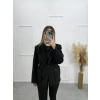 Solis Bel Büzğülü Tasarım Kaşe Kaban
