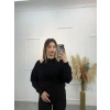 V Yaka İçi Atletli Triko Bluz