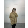 Wety Düz Kol Katlamalı Merserize Tunik