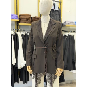 Orjinal Model Dantel Detaylı Premium Ceket