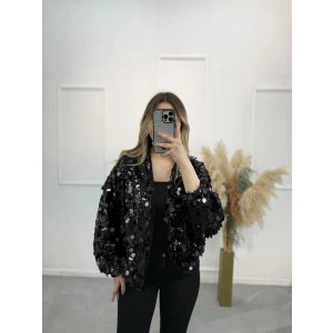 Astarlı Pul Payet Ceket