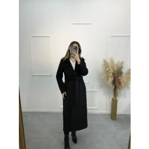 Beans Kuşaklı Kaşe Kaban