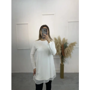 Coper Önü Şifon Uzun Kollu İçlik