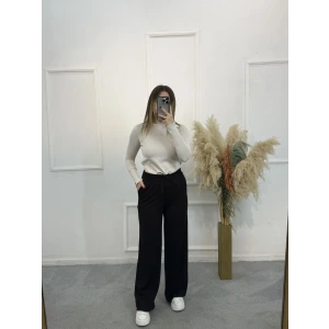 Fermuarlı İpli Modal Pantolon