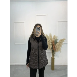 Gewca Yanları Çıt Kapişonlu Şişme Yelek