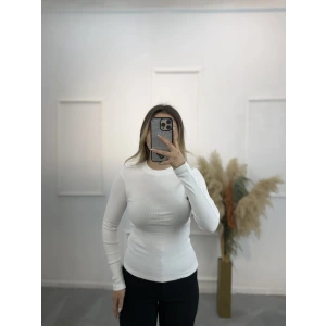 Jen Fitilli Uzun Kol Crop