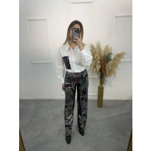 Lims Pırıltılı Renk Geçişli Tasarım Pantolon