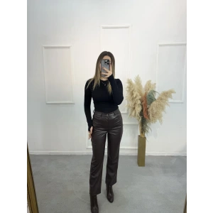 Mngo Model Deri Pantolon