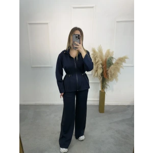 Neww Arka Kapitone Detaylı Kapişonlu İkili Takım