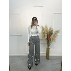 Pants  Payet İşlemeli Palazzo Pantolon