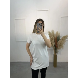 Solid Yaka Ve Kol Organize Detaylı Uzum İçlik