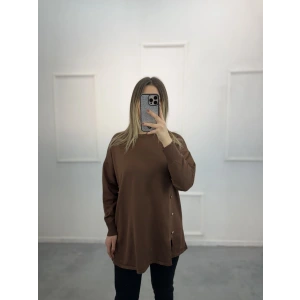 Ugly Yandan Düğmeli Merserize Tunik