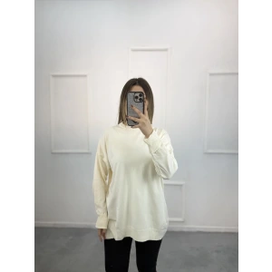 Wety Düz Kol Katlamalı Merserize Tunik