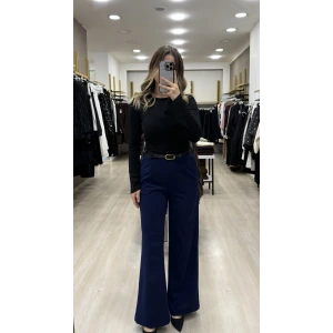 Wike Kendinden Kemerli Palazzo Pantolon