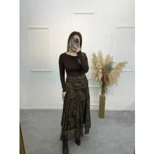 Zra Model Desenli Şifon Etek