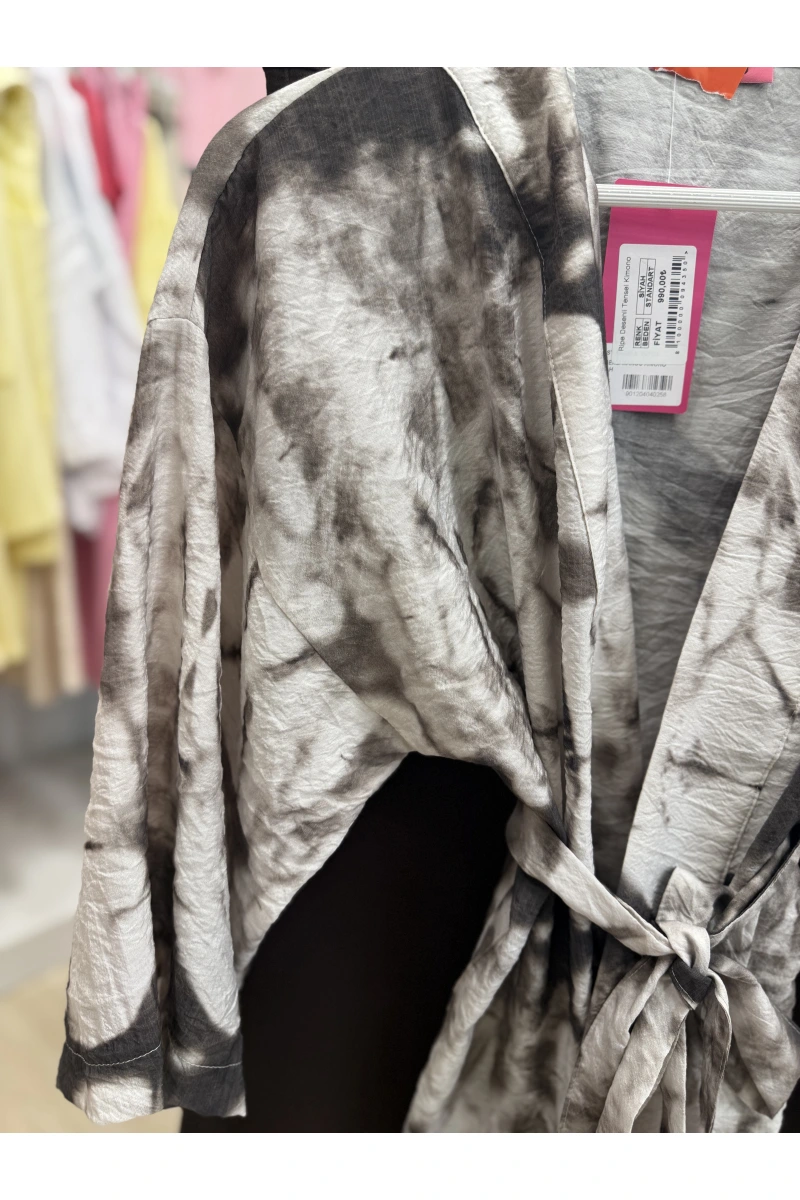 Ripe Desenli Tensel Kimono
