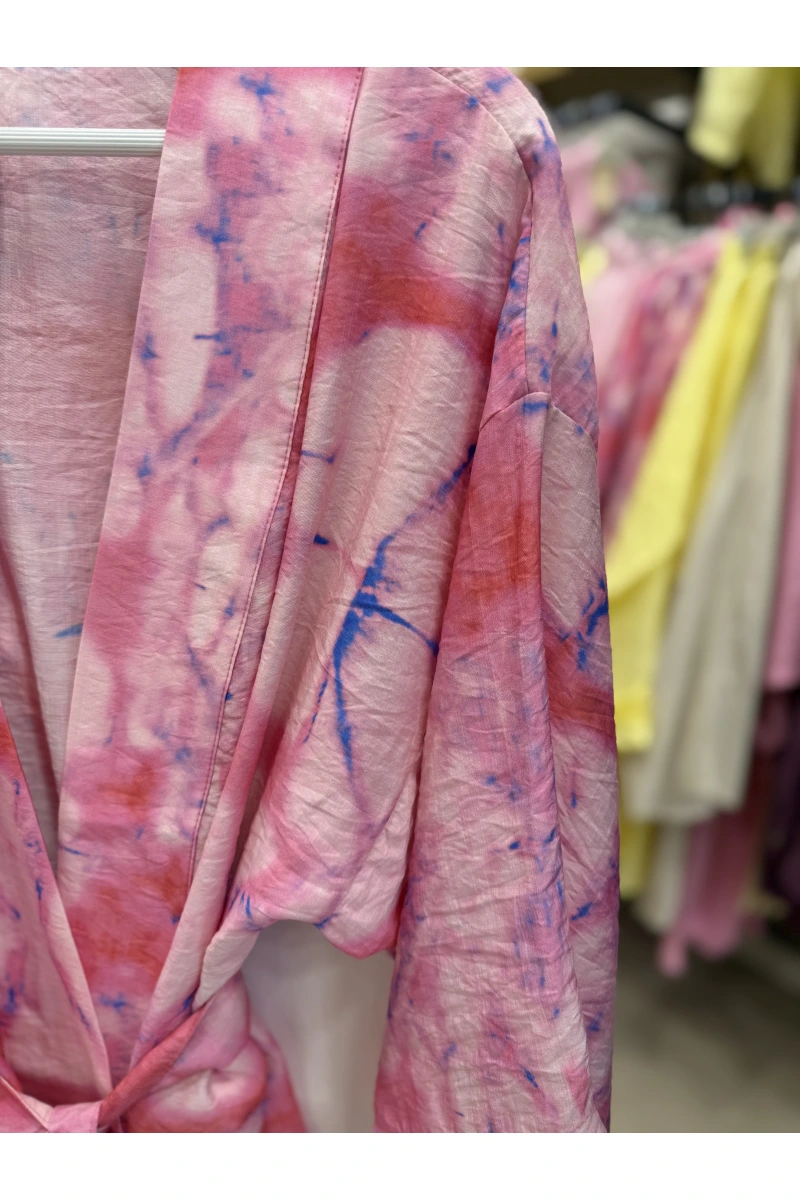 Ripe Desenli Tensel Kimono