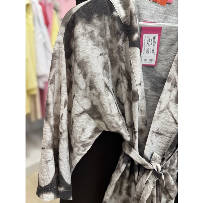 Ripe Desenli Tensel Kimono