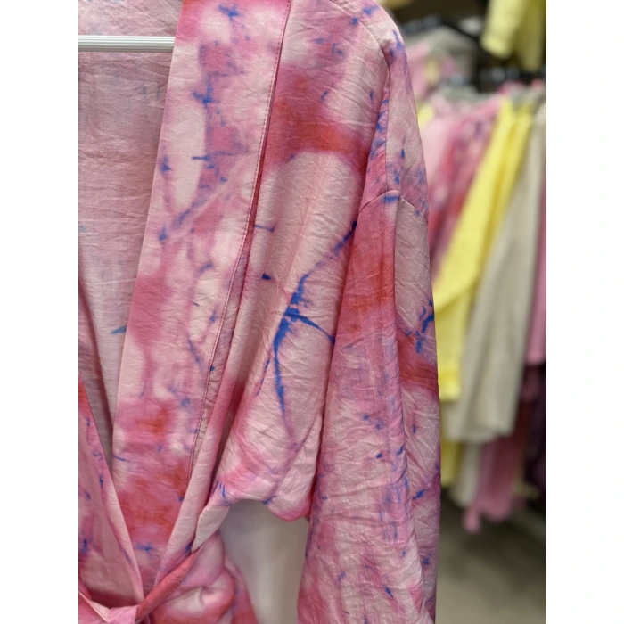 Ripe Desenli Tensel Kimono