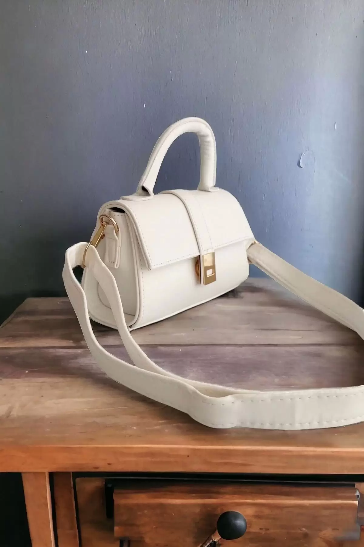 Deyz Cream Mini Size Daily Hand and Shoulder Bag