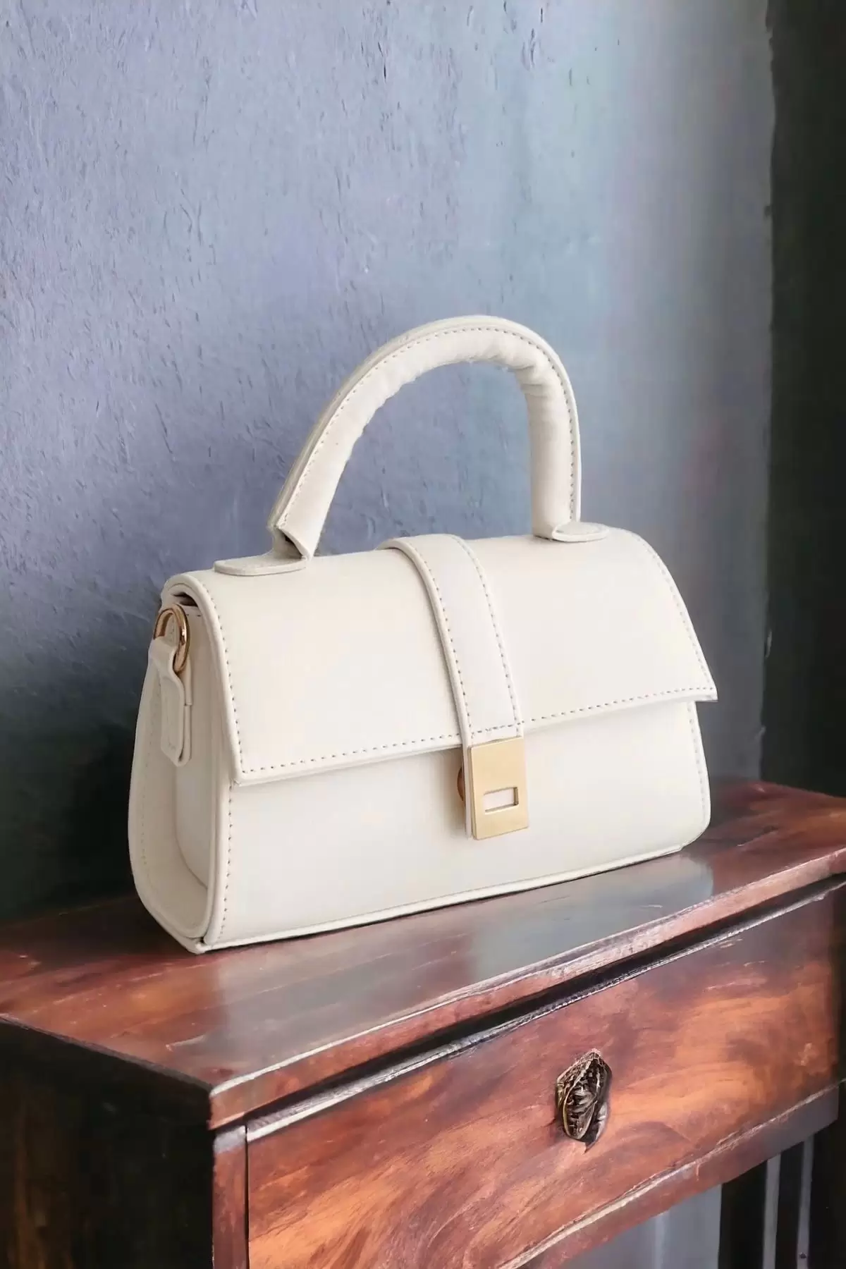 Deyz Cream Mini Size Daily Hand and Shoulder Bag