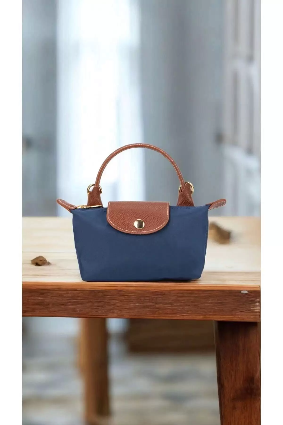Laurel Navy Blue Parachute Fabric Womens Mini Bag