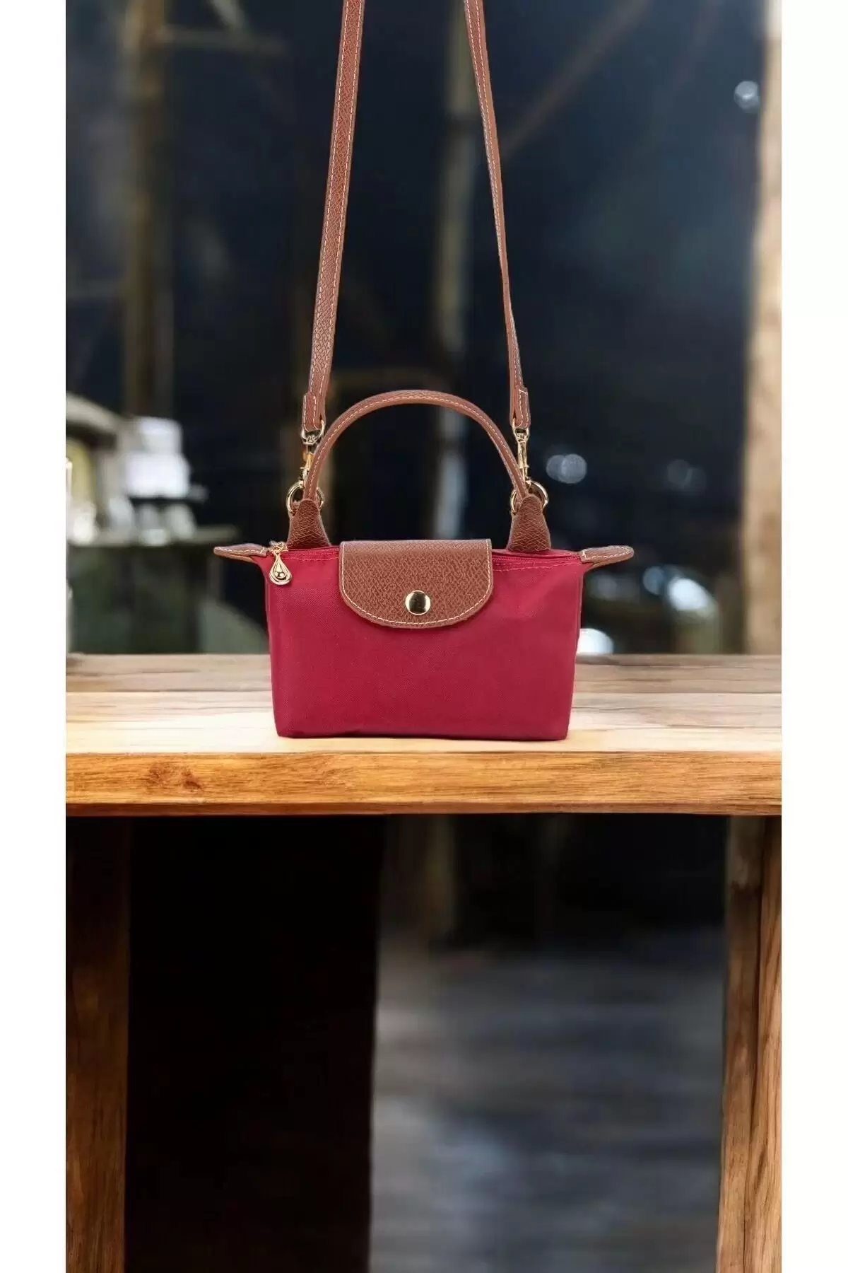 Laurel Burgundy Parachute Fabric Womens Mini Bag