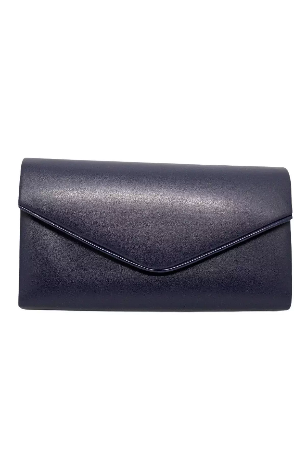 Gemma Lacivert Mat Zarf Model Biyeli Kadın Abiye Clutch Çanta